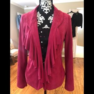 Pink Suede White House/Black Market Jacket